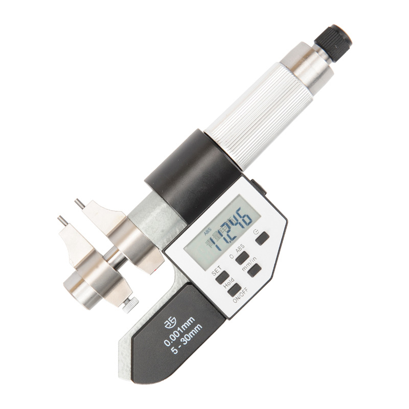 五键电子内测千分尺