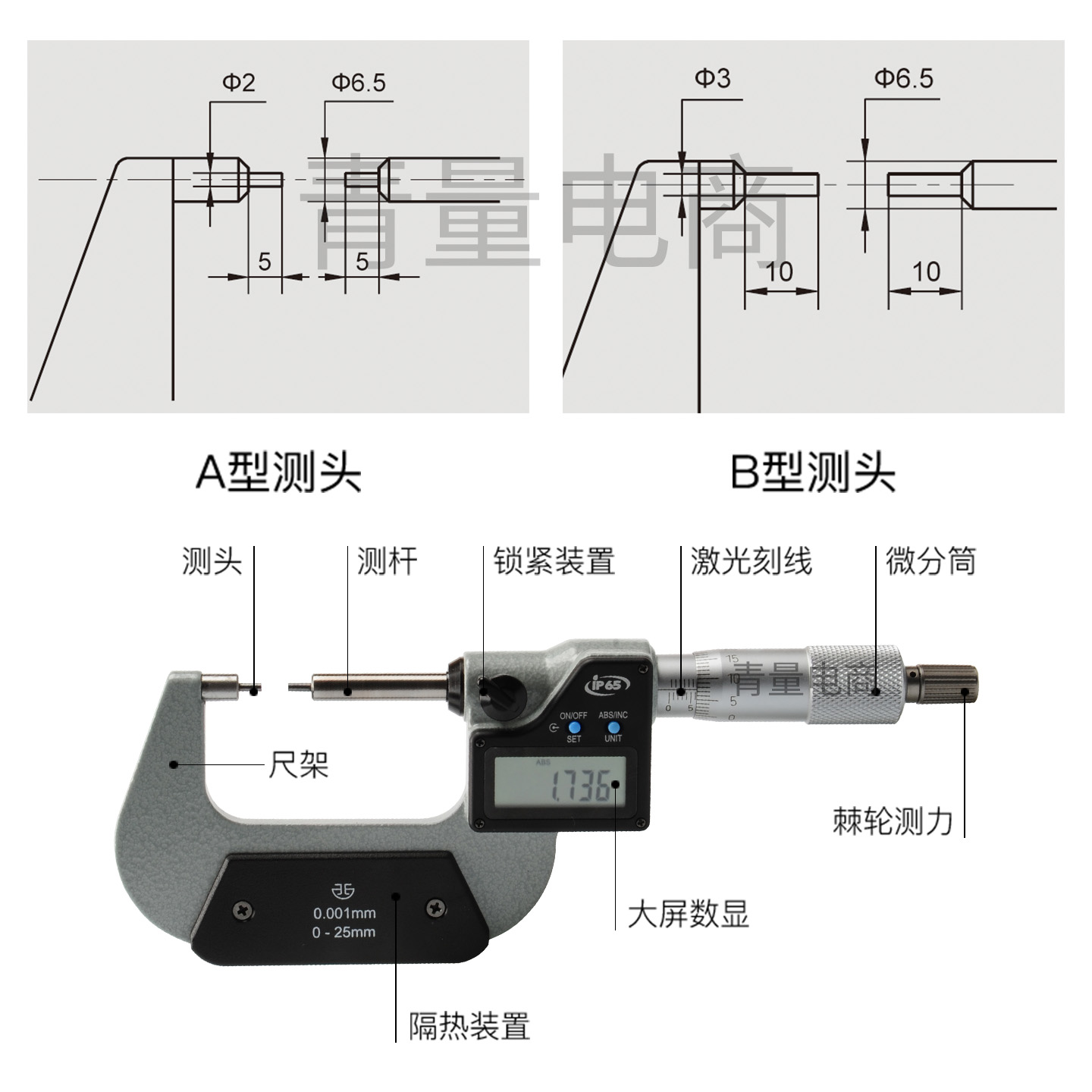 电子小头千分尺